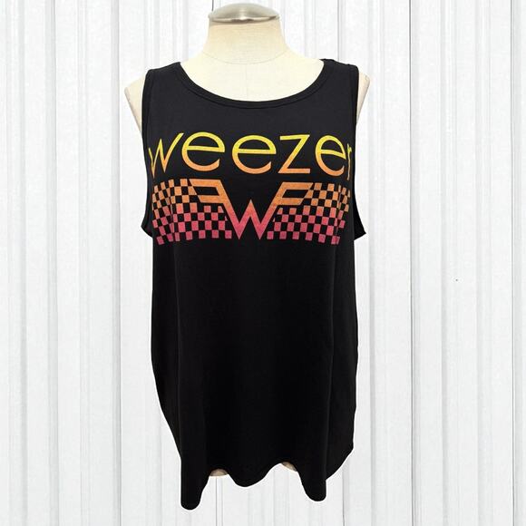Torrid 5 (5X 28) Weezer Concert Rock Music Band Punk Logo Tank Top Shirt Classic - Picture 1 of 3
